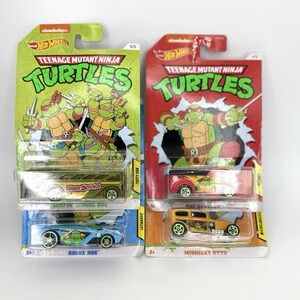 NEW Hot Wheels TMNT Nickelodeon Turtle Vehicles Lot 4 Vanster Rogue Hog Otto Bus